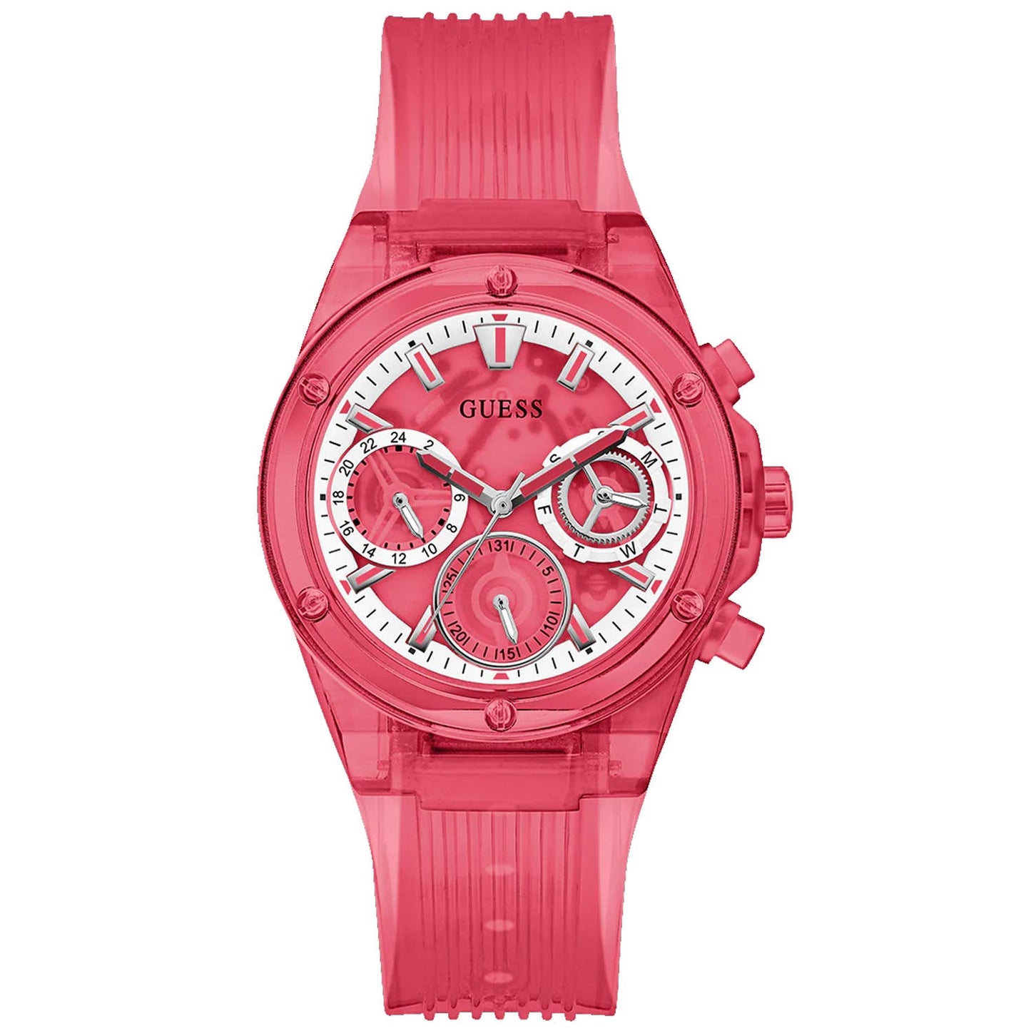 Reloj Multifuncional Rojo para Mujer de Guess