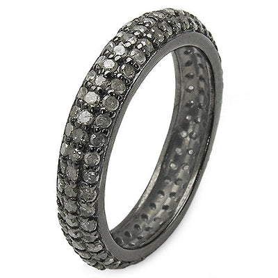 1.40 Carat Genuine TLB Diamond .925 Sterling Silver Engagement Ring