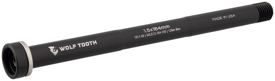 Eje Thru Trasero Wolf Tooth - M12 1.5 x 164mm Negro