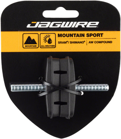 Jagwire Mountain Sport Brake Pads - Smooth Post 53mm - Black
