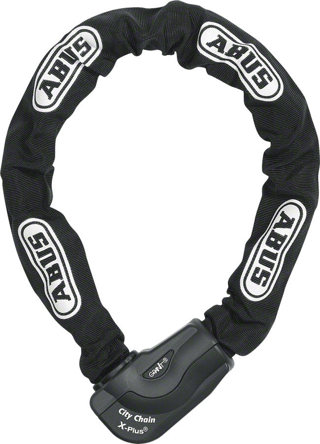 Candado de cadena con llave ABUS Granit City XPlus - 110 cm, Negro