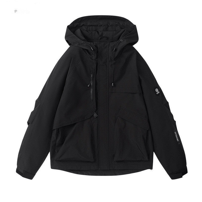 Veste à capuche imperméable et coupe-vent pour femmes