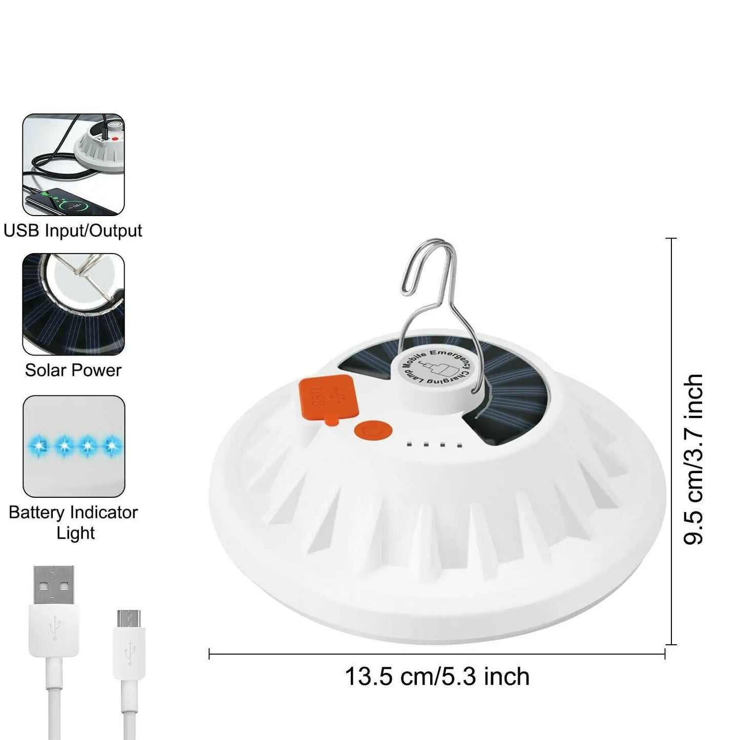 Rechargeable 60 LED Outdoor Camping Tent Light