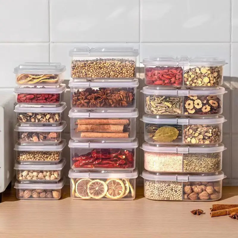 Premium Kitchen Spice Storage Box Set