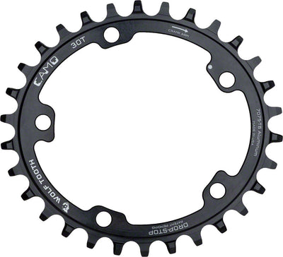 Wolf Tooth CAMO Aluminum Elliptical Chainring - 32t Black