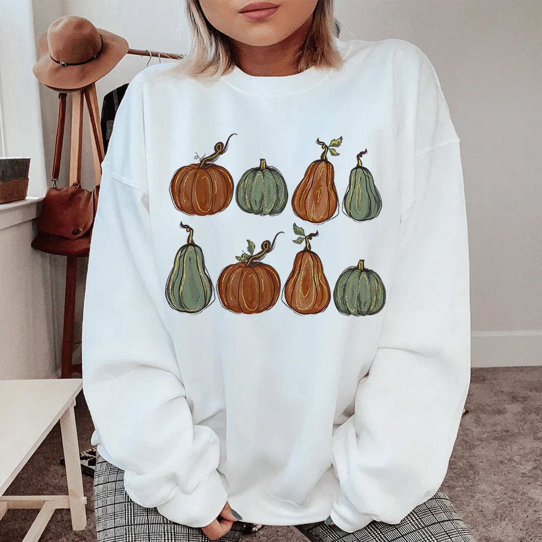 Fall Pumpkins Cozy Sweatshirt