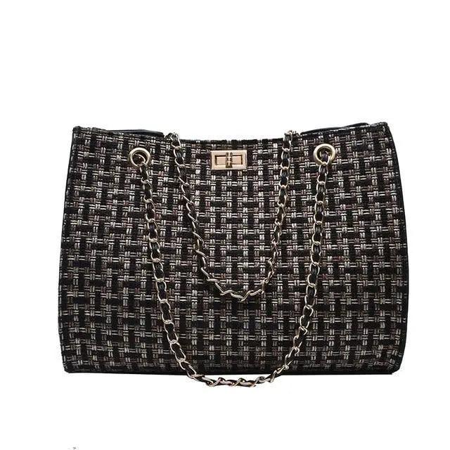 Elegant PU Leather Chain Shoulder Bag for Women