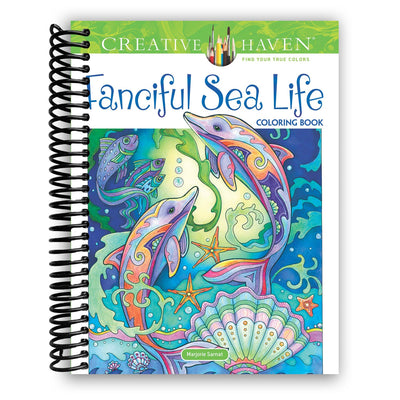Creative Haven Fanciful Sea Life Coloring Book (Spiral Bound) - Korvel