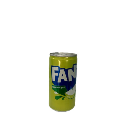 Fanta Green Apple – Crisp Green Apple Soda 185mL Can