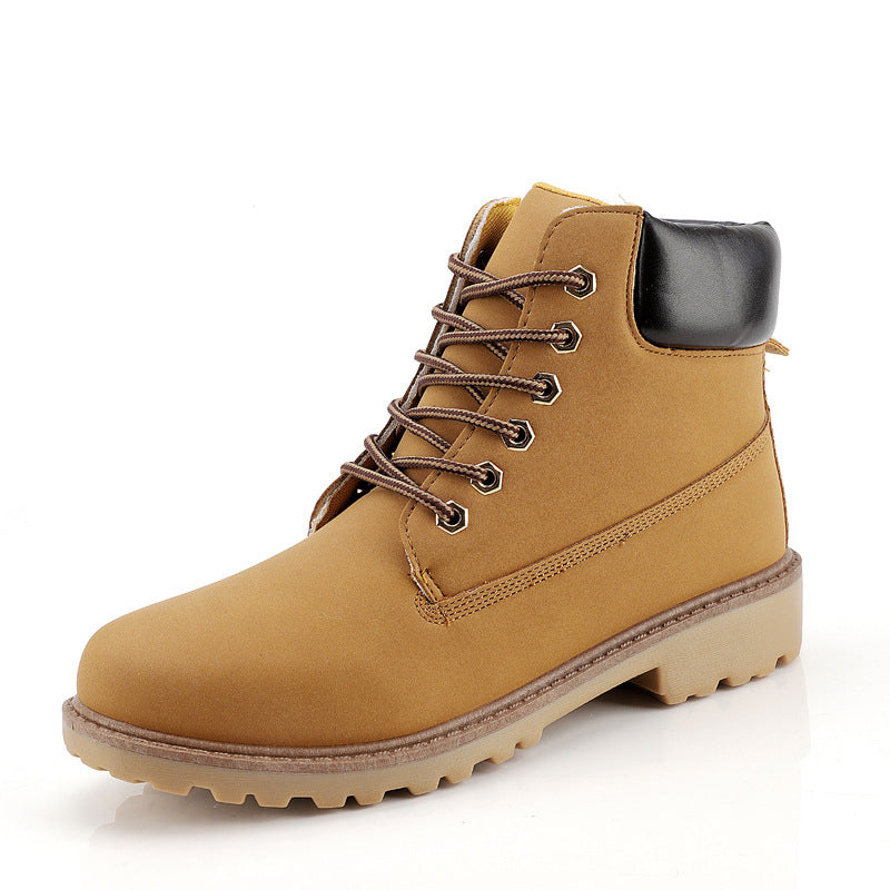 Fashionable high top Martin boots for men casual Baotou workwear shoes autumn and winter men's boots - Korvel