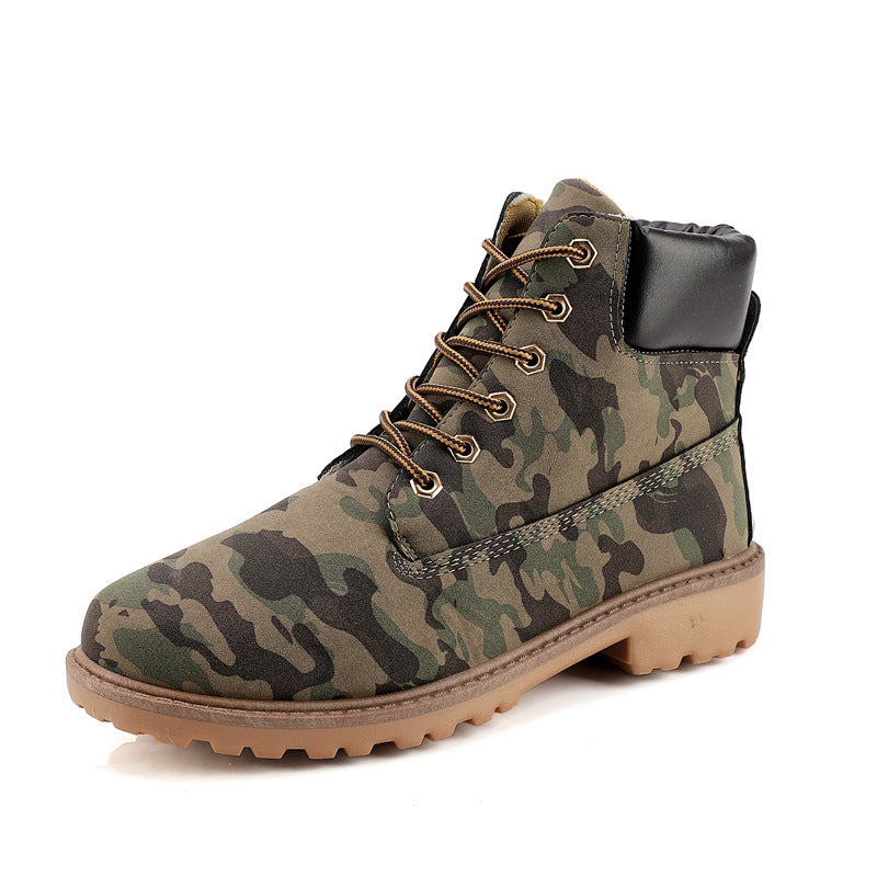 Fashionable high top Martin boots for men casual Baotou workwear shoes autumn and winter men's boots - Korvel
