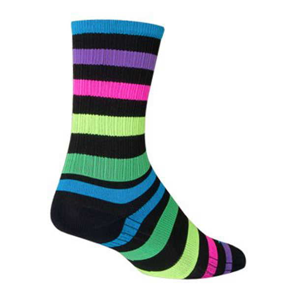 Chaussettes de sport Sockguy Night Bright SGX6 - Taille 5-9 Noir