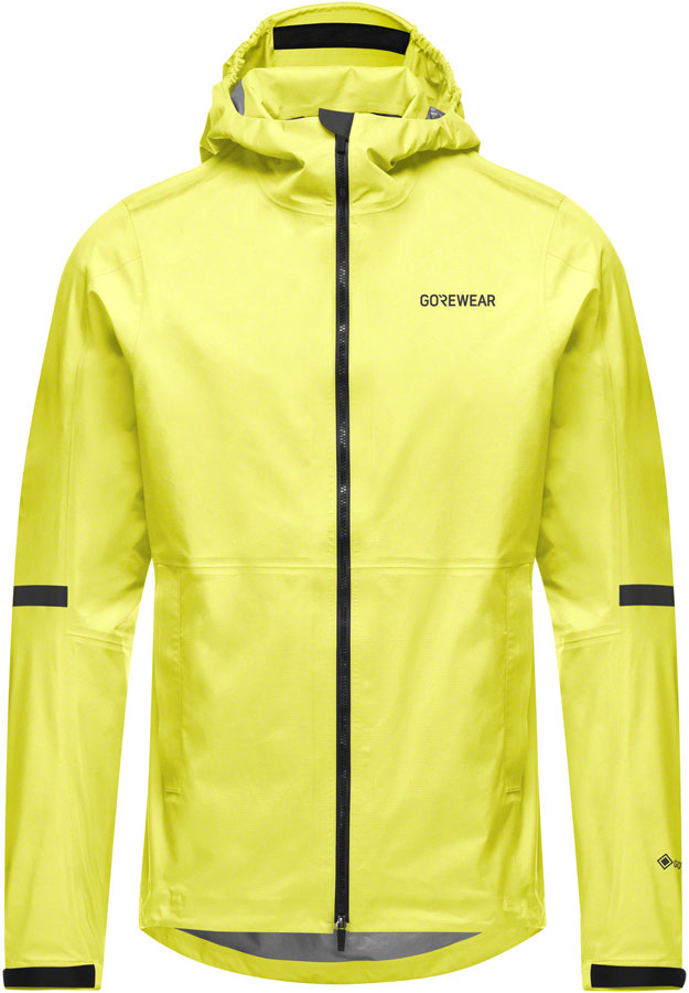 Veste à capuche Gorewear Lupra Gore-Tex 2.0 - Noir/Jaune Néon Taille M Homme