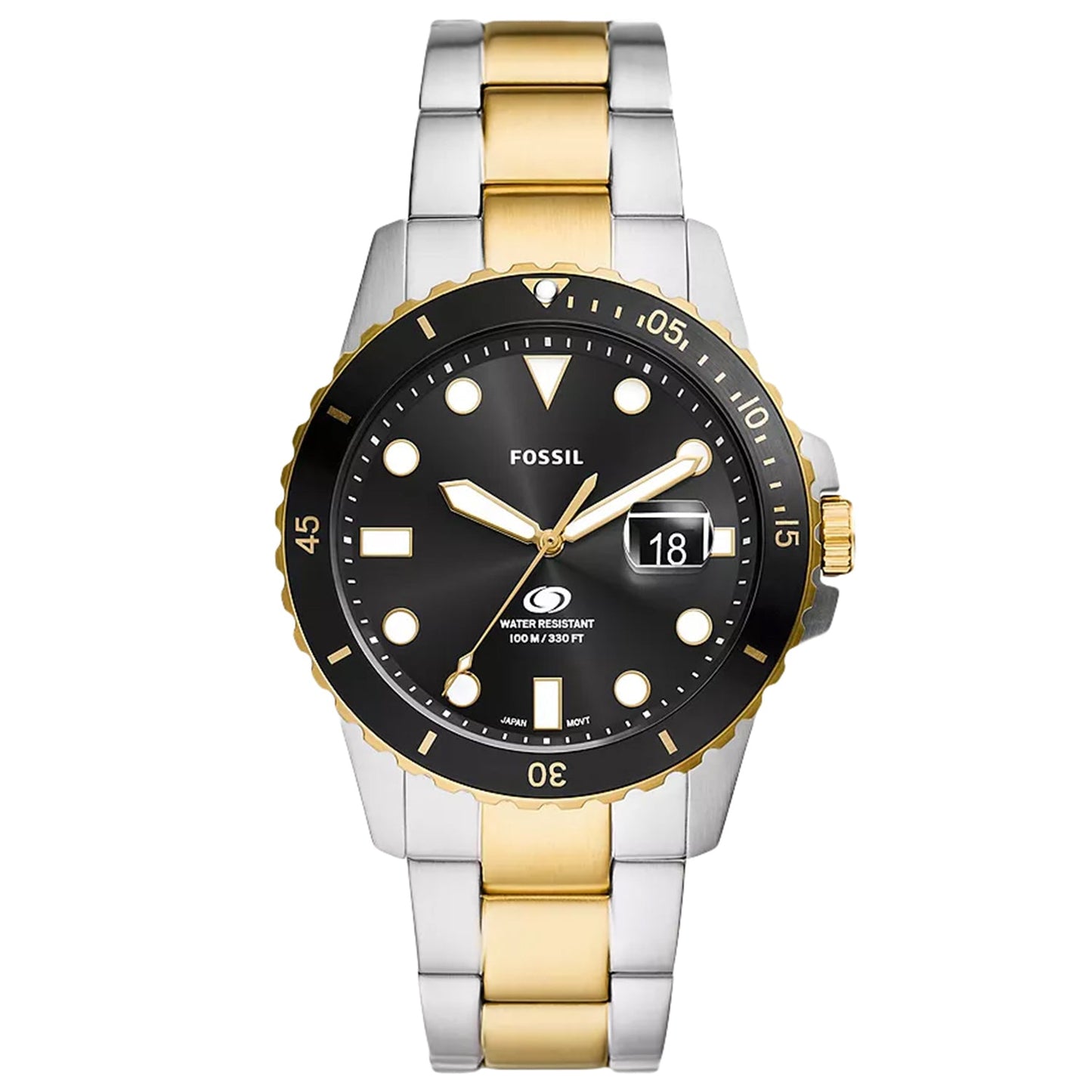 Reloj de buceo para hombres Fossil - Acero inoxidable premium