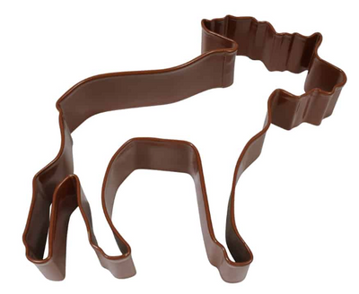 Premium Moose Cookie Cutter - 4" Brown