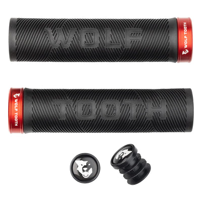 Conjunto de empuñaduras Wolf Tooth Echo Lock-On - Negro/Rojo