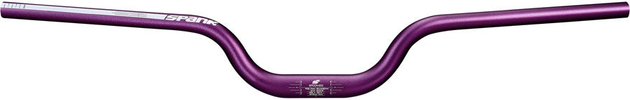 Guidon Spank Spoon 800 - Collier de 31,8 mm, Largeur de 800 mm, Rehausse de 60 mm, Violet