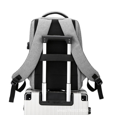 Large Capacity Business Casual Laptop Backpack with USB Charging