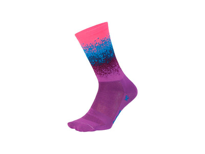 DeFeet Aireator 6" Ombre Small Purple Athletic Socks