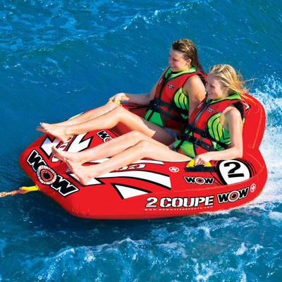 WOW Watersports 2 Person Coupe Cockpit Towable Water Tube - Korvel