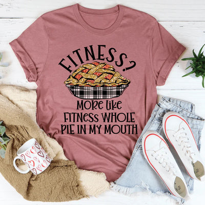 Camiseta Fitness "Pastel en mi boca"