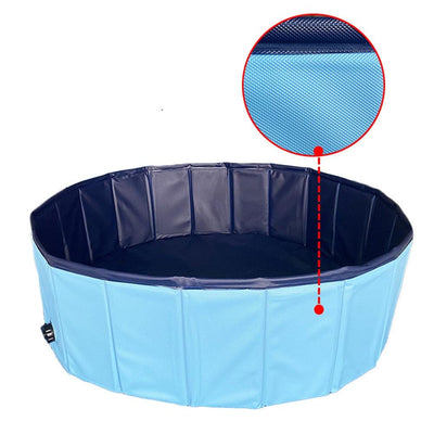 Foldable Dog Pool - Portable Bathing Tub for Pets