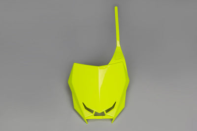 Vibrant Neon Yellow Front Number Plate for Suzuki RMZ 250 (2019-2025) & RMZ 450 (2018-2025) - Korvel