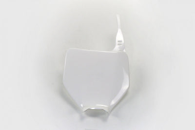 Premium White Front Number Plate for Kawasaki KX Series