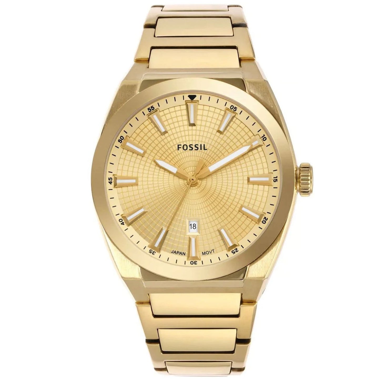 Reloj Fossil para Hombre Everett - Esfera Dorada y Acero Inoxidable