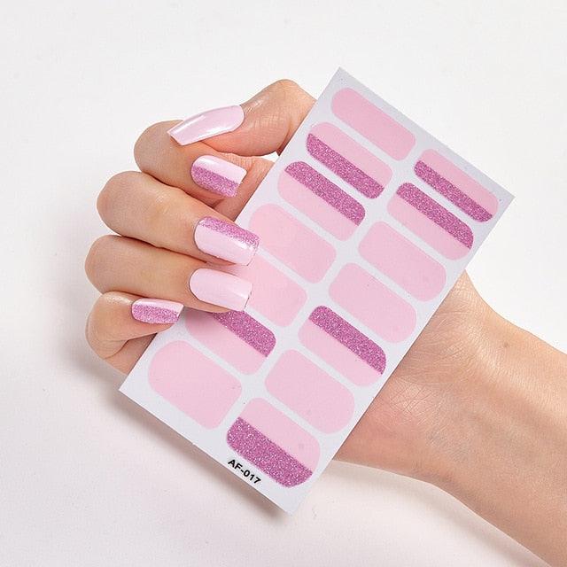 Pegatinas de Arte de Uñas Autoadhesivas de Diseñador - Decoraciones Creativas para Uñas