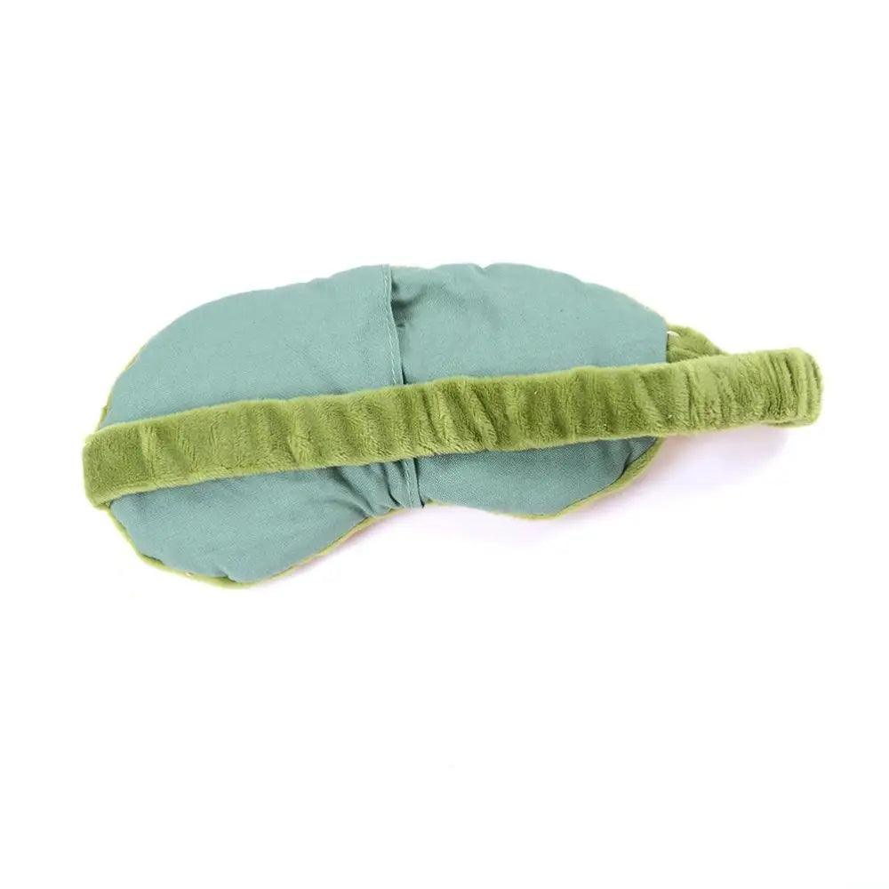 Masque de sommeil 3D en forme de grenouille cartoon amusante - Couverture oculaire verte confortable