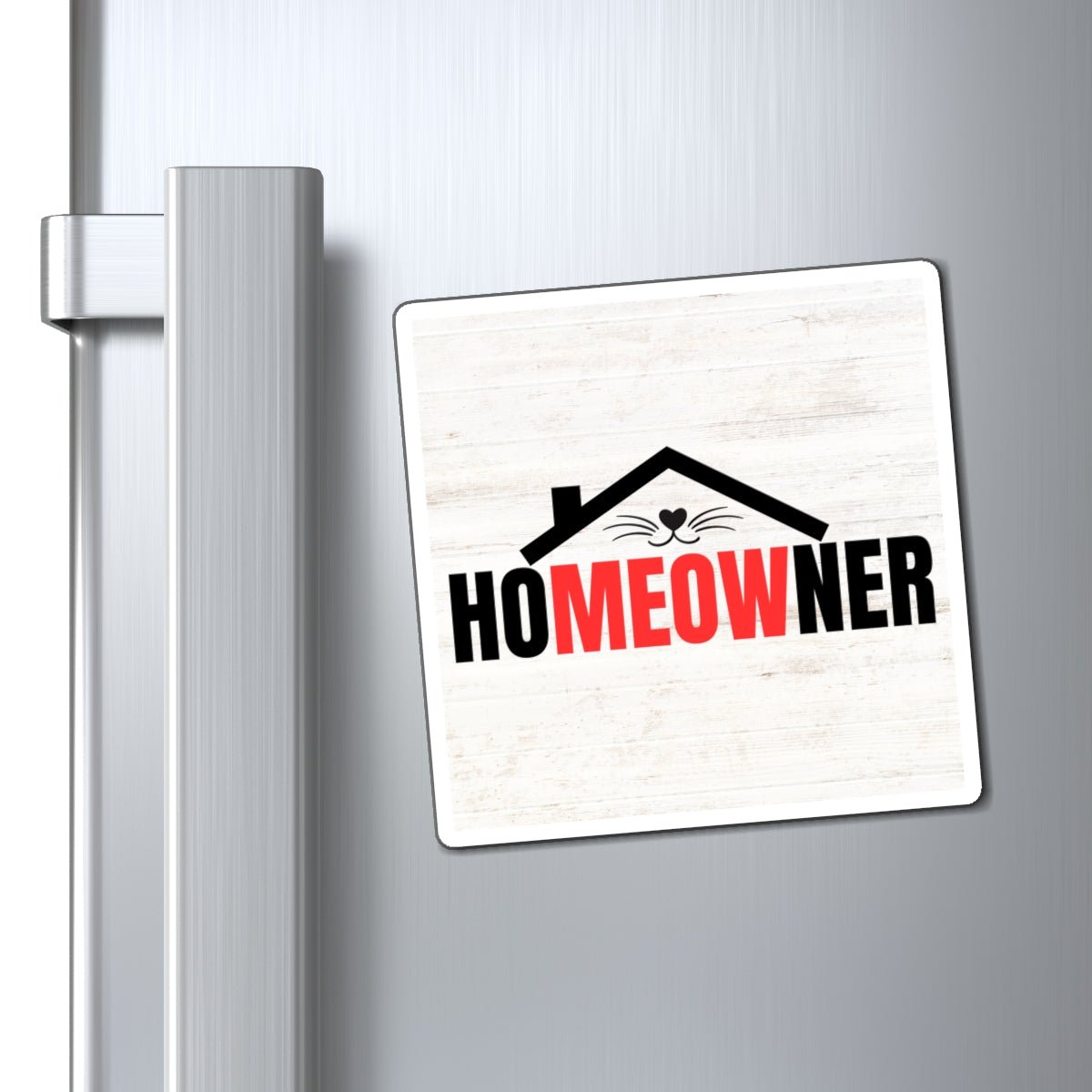 Whimsical Cat Enthusiast Magnet - 'Proud Pet Owner' Home Accent - Korvel