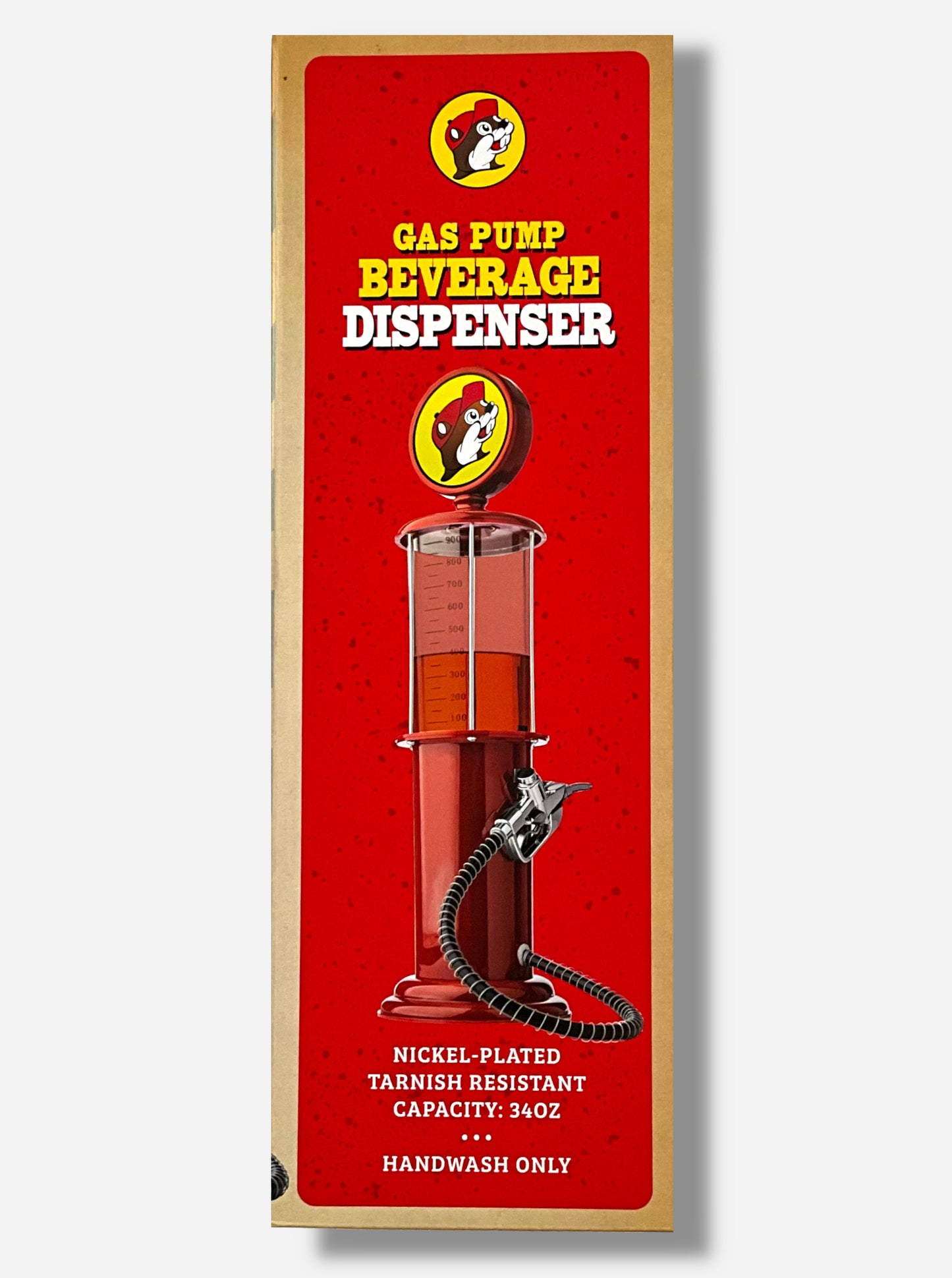 Distributeur de boissons Buc-ee's en forme de pompe à essence