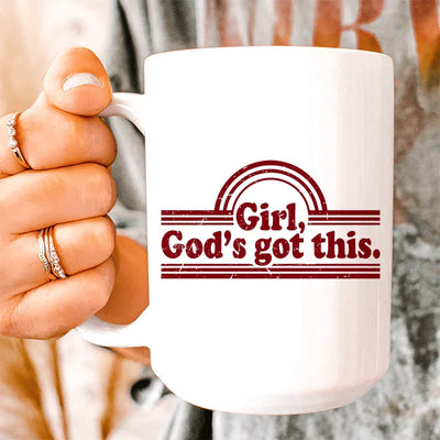Girl God's Got This Ceramic Mug - 15 oz