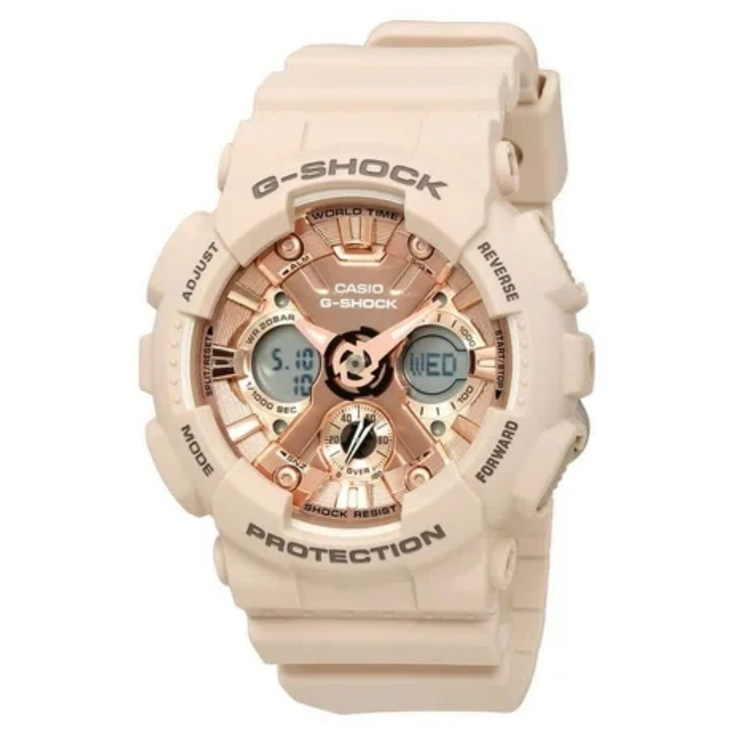 Montre Casio S-Series pour femmes - Cadran en or rose
