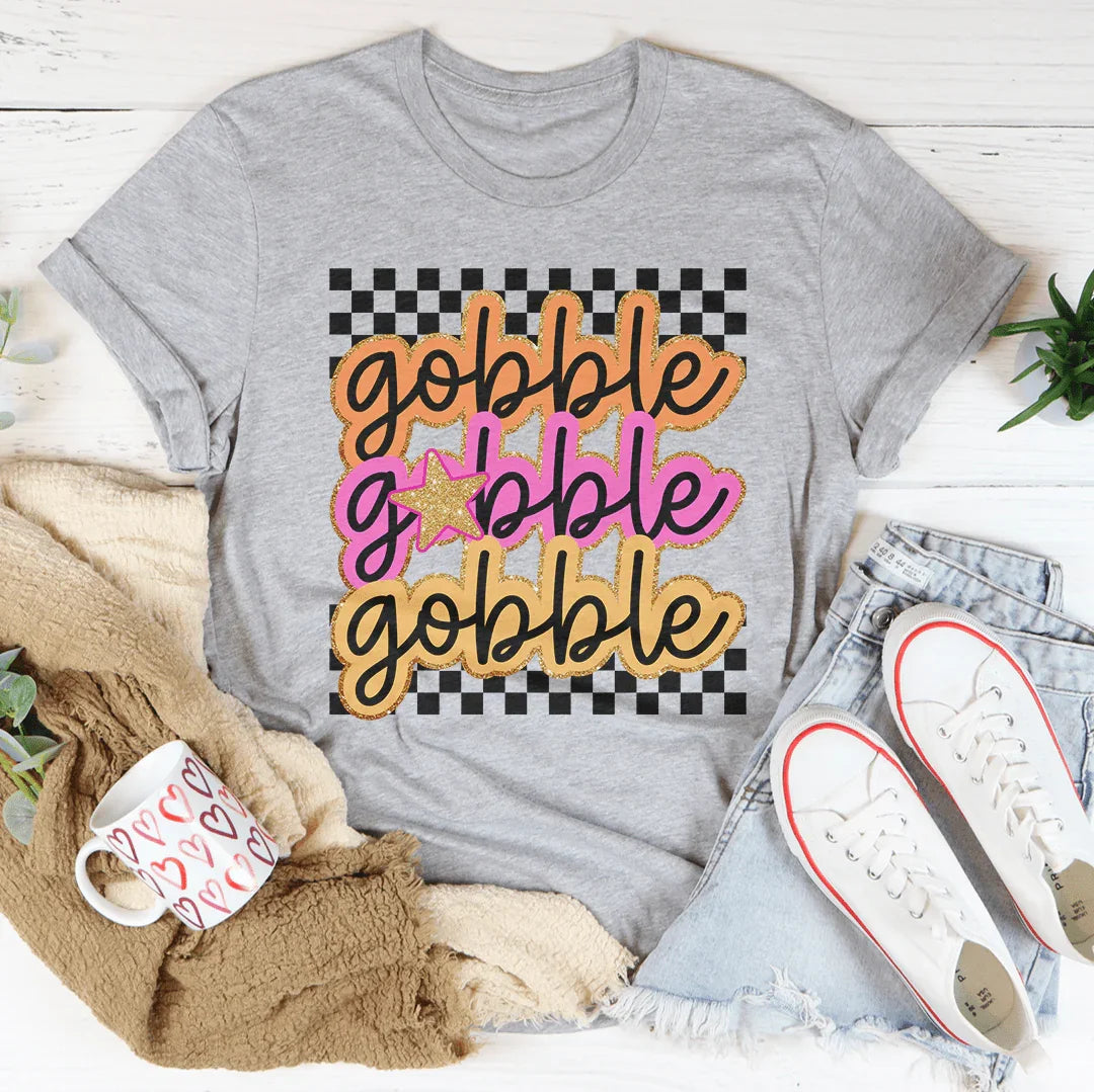 Gobble Tee - Camiseta Festiva de Acción de Gracias