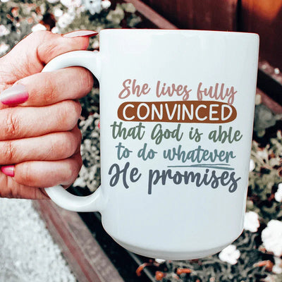 God Is Able Ceramic Mug - 15 oz Premium Drinkware
