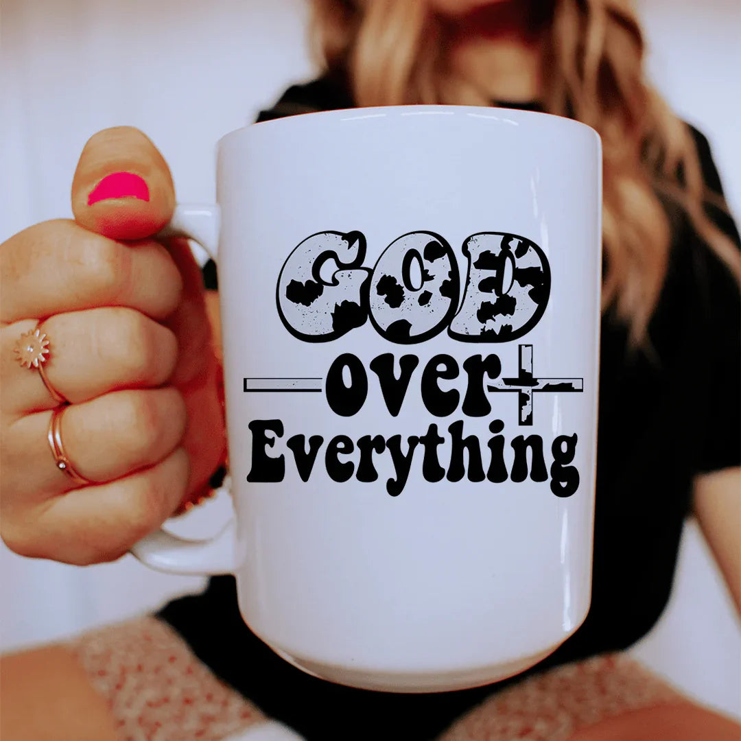 God Over Everything Ceramic Mug - 15 oz