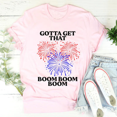 ¡Tengo que conseguir esa camiseta Boom Boom Boom!