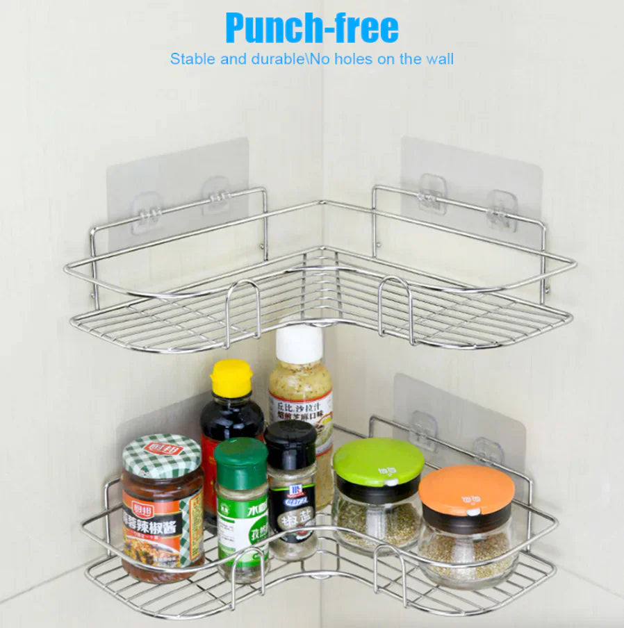 Triangular Shower Caddy Shelf - Premium Bathroom Organizer