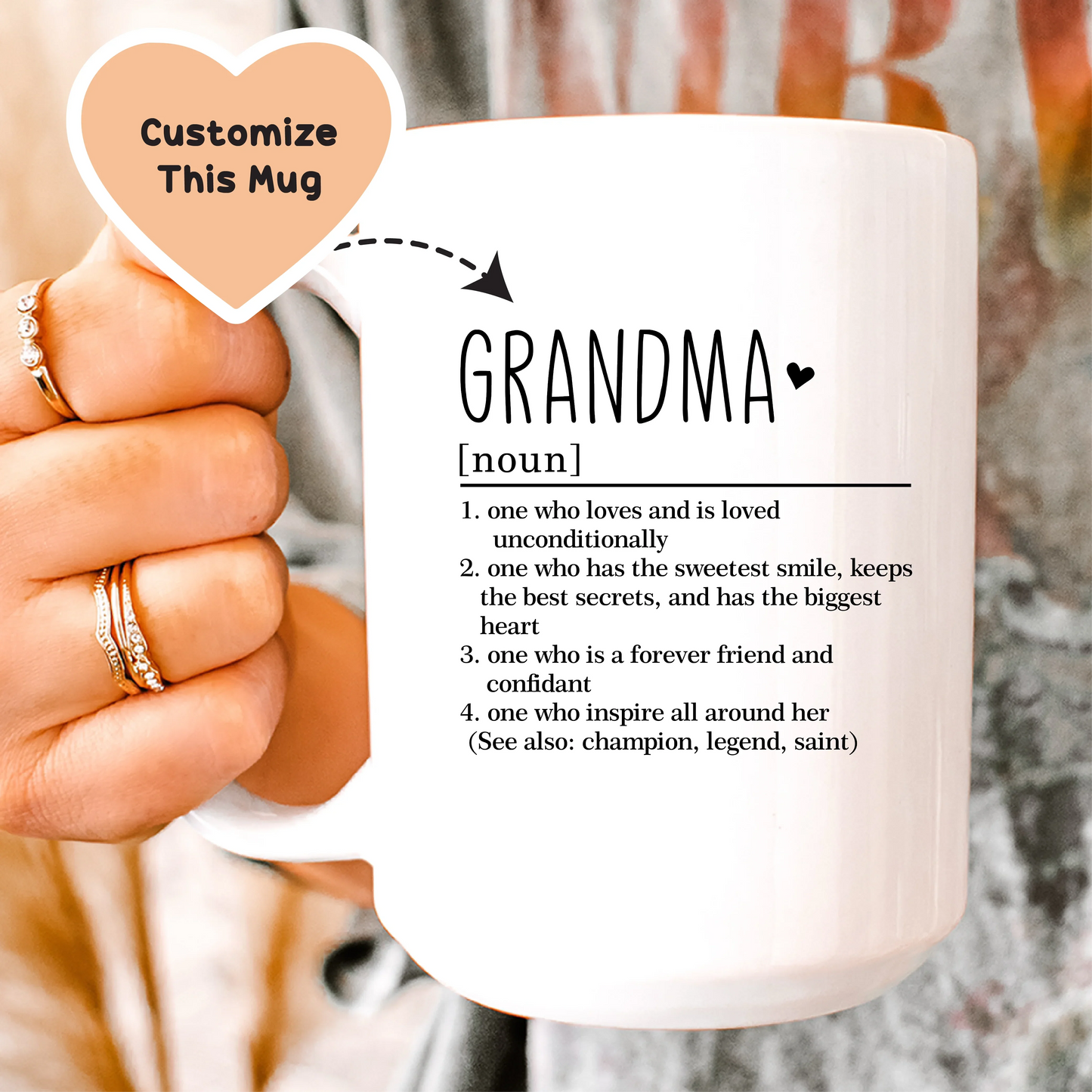 Personalized Grandma Custom Mug