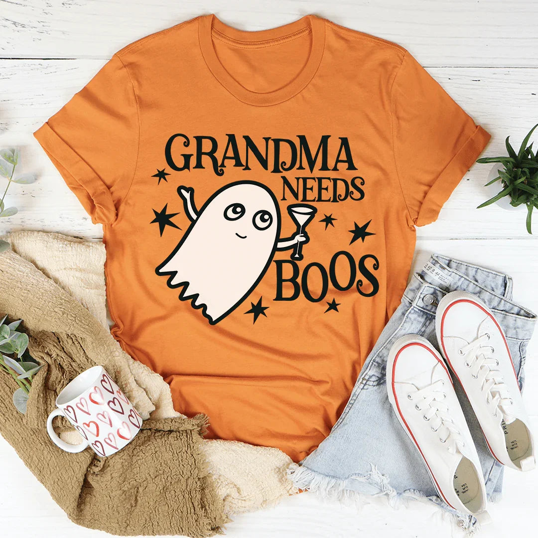 Grandma Needs Boos Tee - Soft & Stylish