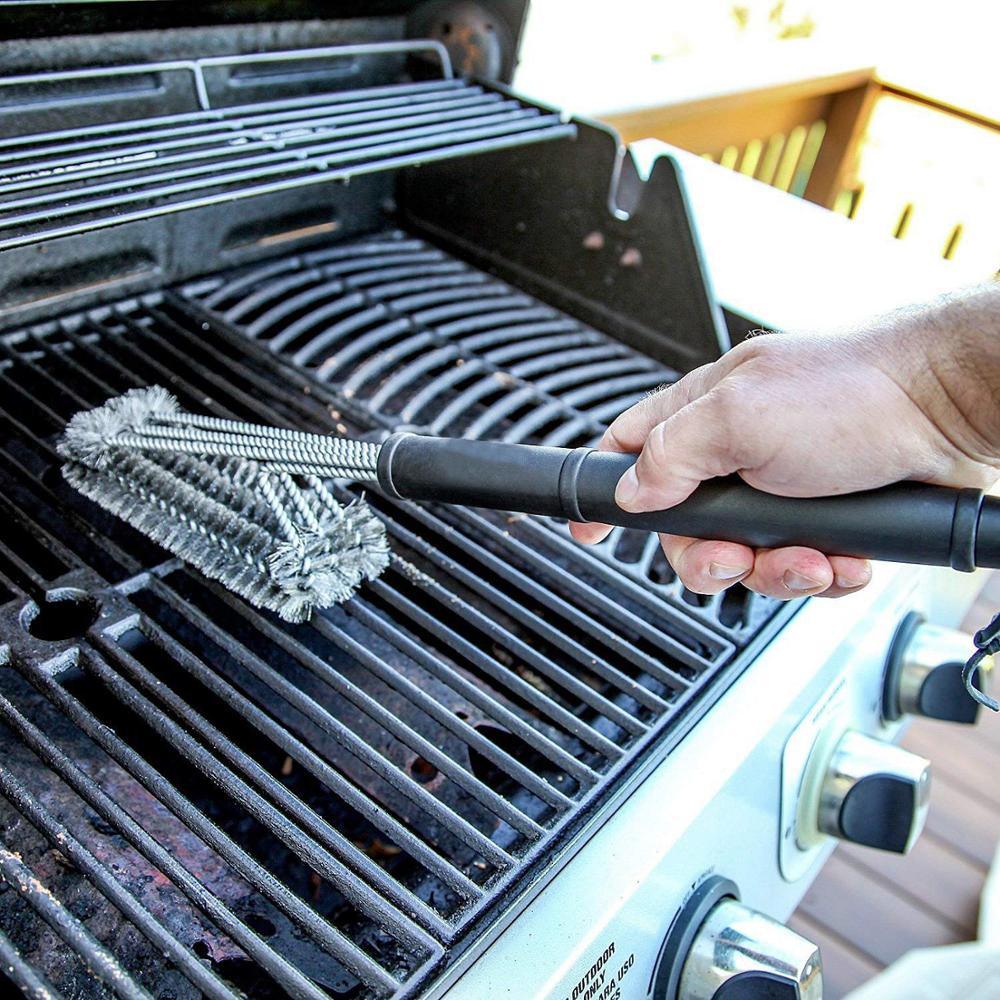 Premium Stainless Steel Grill Cleaning Brush