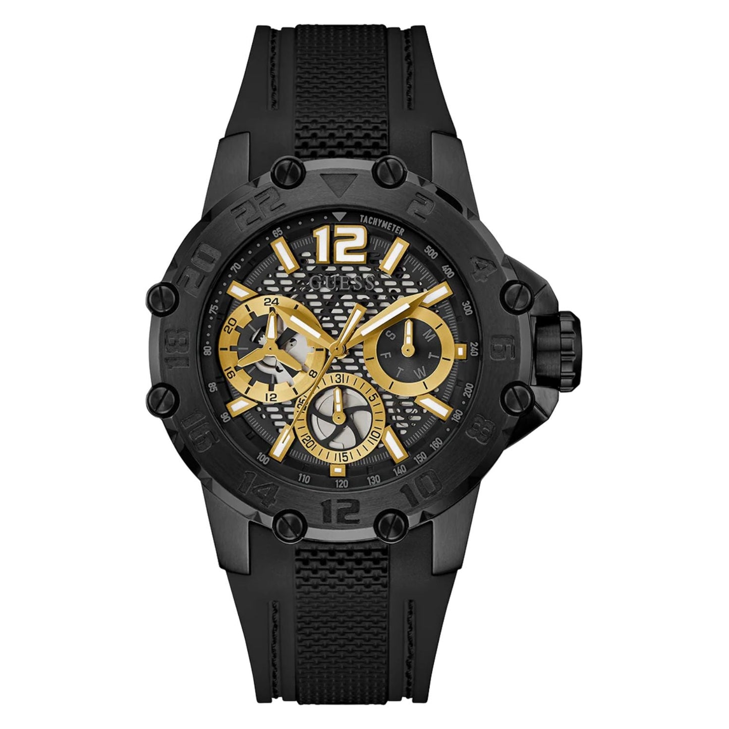 Guess Men's Sport Watch - Premium Black Dial