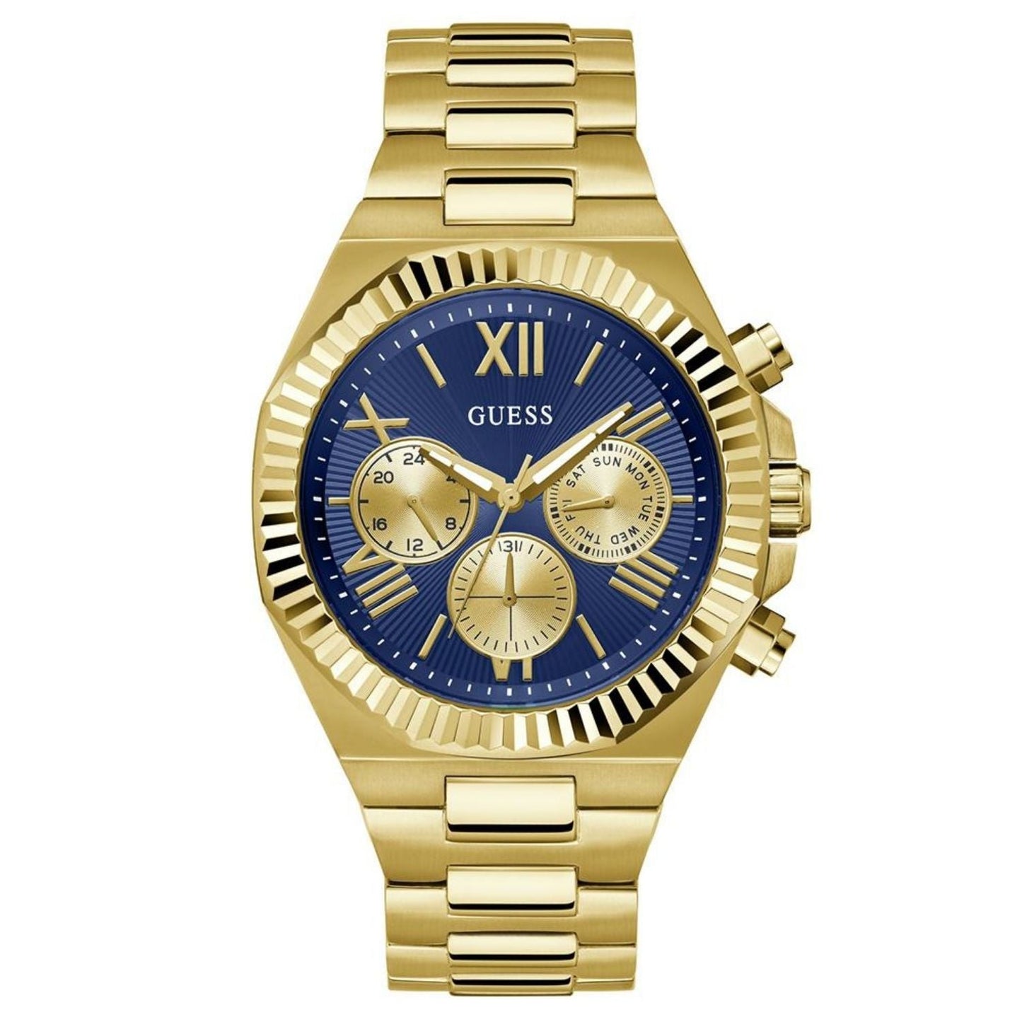 Reloj Equity para Hombre de Guess - Esfera Azul y Acero Inoxidable