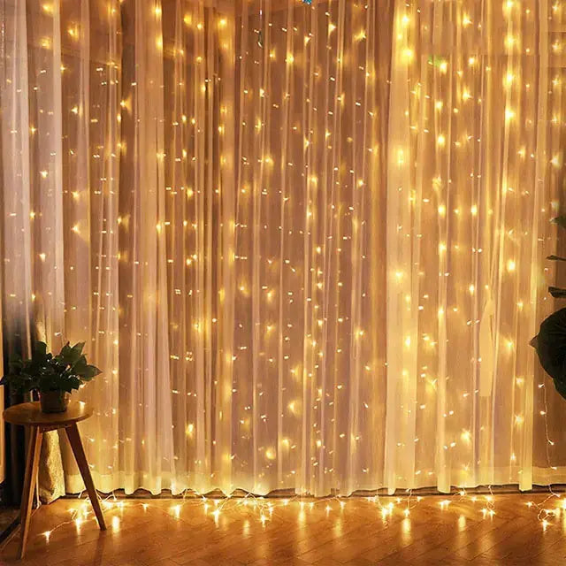 Enchanting Christmas Curtain Lights