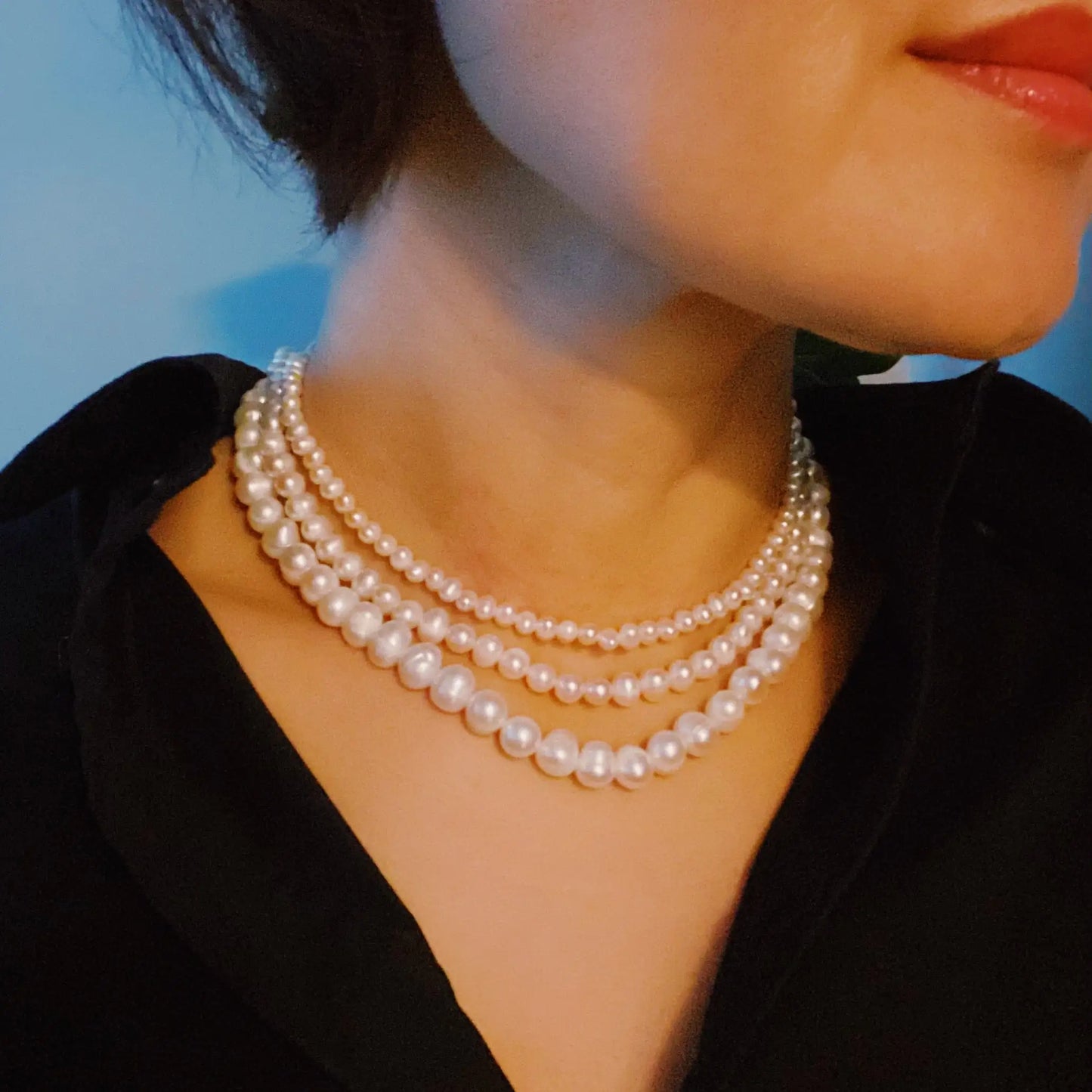 Collar de Perlas Genuine Clover Clasp