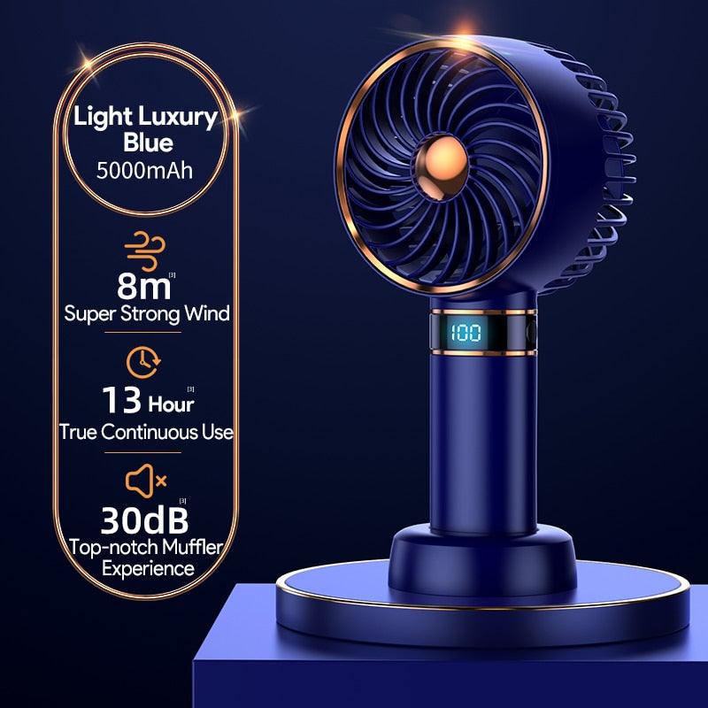 Portable USB Rechargeable Handheld Mini Fan