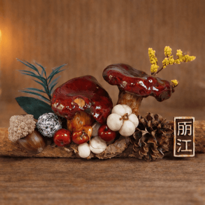 Handcrafted Real-Mushroom Fridge Magnets – Nature Preserved in Art