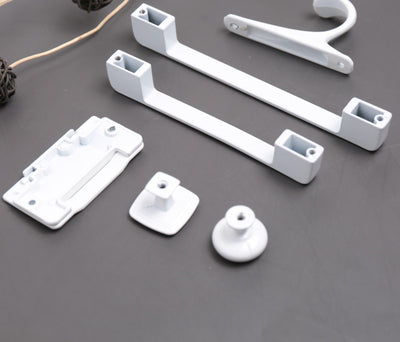 Simplicity White Stainless Steel Cabinet Handles